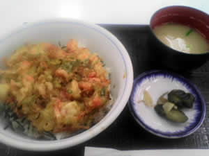桜えびかき揚げ丼