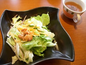 スープとサラダ