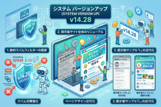 サイトのリニューアル実施中！システムのバージョンアップ