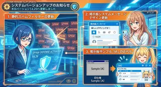 システムデザインのリニューアル！システムのバージョンアップ