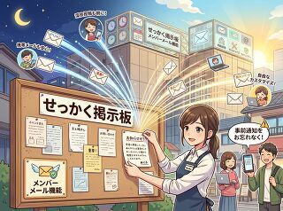 [お知らせシリーズ]メンバーメール機能を使えばみなさんにメール一斉配信