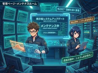 管理ページ一部修正!システムのバージョンアップ